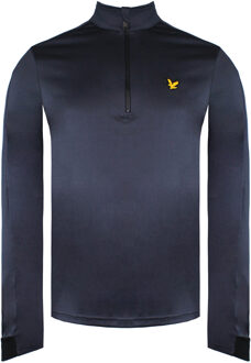 Lyle & Scott Long Sleeve 1/4 Zip Up Navy Ventech Golf Mens Midlayer ML1240G Z807 - 2XL