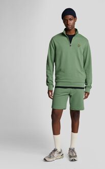 Lyle & Scott Loopback 1/4 Zip Sweat - Groen