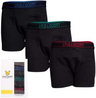 Lyle & Scott Lyle And Scott Chadwick 3-pack zwembroek voor jongens in zwart - maat