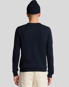 Lyle & Scott Lyle and Scott Cotton merino crewneck - Blauw