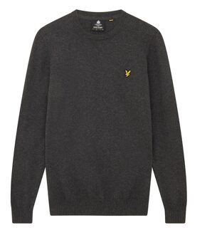 Lyle & Scott Lyle and Scott Crew neck merino Grijs