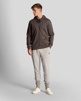 Lyle & Scott Lyle and Scott Fly fleece full-zip hoodie - maat Grijs