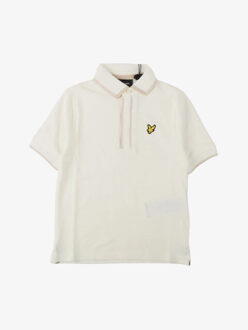 Lyle & Scott Lyle and Scott Jongens polo concealed placket chalk Wit - 170/176