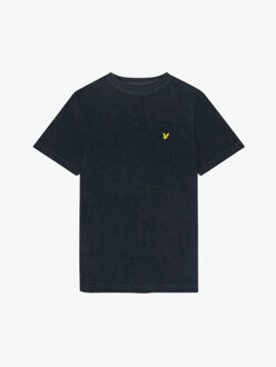 Lyle & Scott Lyle and Scott Jongens t-shirt towelling dark navy Blauw - 164/170