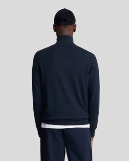Lyle & Scott Lyle and Scott Loop back quarter zip sweat - Blauw - XL