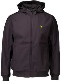 Lyle & Scott Lyle and Scott Lyle&scott mesh back softshell jacket jackets jk2200v - maat S Zwart