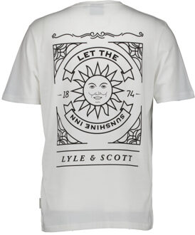 Lyle & Scott Lyle and Scott Lyle&scott sunshine inn graphic t-shirts ts2307v - maat L Wit