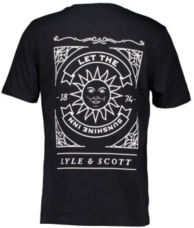 Lyle & Scott Lyle and Scott Lyle&scott sunshine inn graphic t-shirts ts2307v Zwart