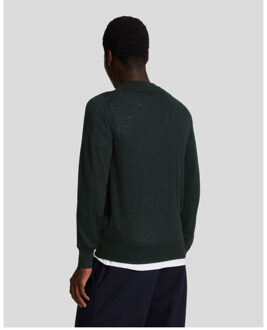 Lyle & Scott Lyle and Scott Lyle&scott tonal eagle merino truien kn2121vc - maat L Zwart