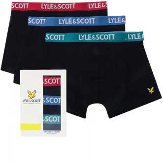 Lyle & Scott Lyle And Scott Markus 3 Pack Boxershort voor jongens in zwart