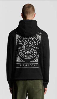 Lyle & Scott Lyle and Scott Sunshine in grfic hoodie - Blauw - L