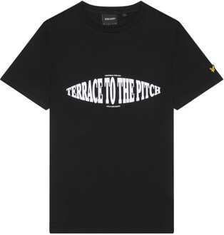 Lyle & Scott Lyle And Scott Terrace grafisch T-shirt voor heren in zwart