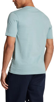 Lyle & Scott Lyle Scott Heren Korte Mouwen T-Shirt Regular Fit Ronde Hals Zomerse Katoenen Tee Blauw