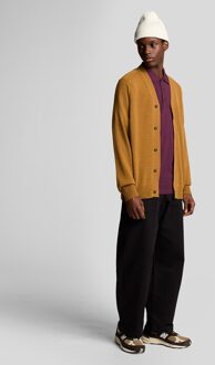 Lyle & Scott Lyle & Scott-logo op de borst van Weavers Claret Burgundy poloshirt Rood - XL