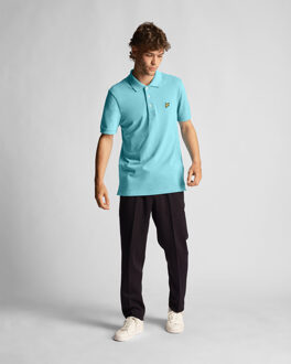 Lyle & Scott Lyle & Scott-poloshirt met Alpine Sky-logo op de borst Navy