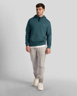 Lyle & Scott Malachietgroene pull-over hoodie van Lyle & Scott