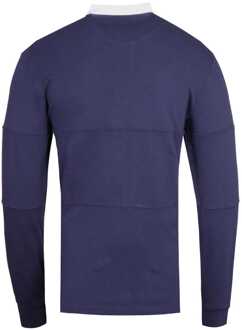 Lyle & Scott marineblauw rugbypoloshirt met lange mouwen - maat L Navy