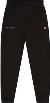 Lyle & Scott Men's Lyle And Scott Co-Ordinate Print Slim Sweatpants in Black Zwart