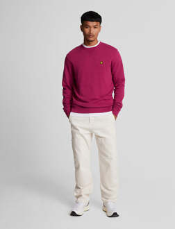 Lyle & Scott Men's Lyle And Scott Crewneck Sweatshirt in Burgundy Bourgogne