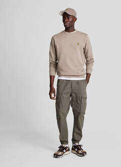 Lyle & Scott Men's Lyle And Scott Crewneck Sweatshirt in Taupe Bruin