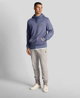 Lyle & Scott Men's Lyle And Scott Fly Fleece Hoodie in Blue Blauw