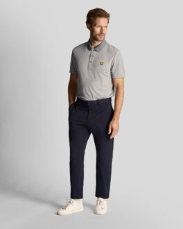 Lyle & Scott Men's Lyle And Scott Golf Microstripe Polo Shirt in Blue - maat S Blauw