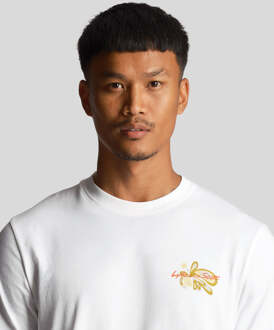 Lyle & Scott Men's Lyle And Scott Graphic T-Shirt in White Wit