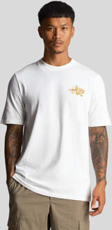 Lyle & Scott Men's Lyle And Scott Graphic T-Shirt in White Wit