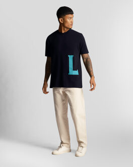 Lyle & Scott Men's Lyle And Scott L&S T-Shirt in Navy