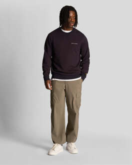 Lyle & Scott Men's Lyle And Scott Loopback Embroidered Crewneck Sweatshirt in Navy - maat