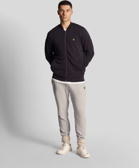 Lyle & Scott Men's Lyle And Scott Loopback Jersey Bomber Jacket in Navy