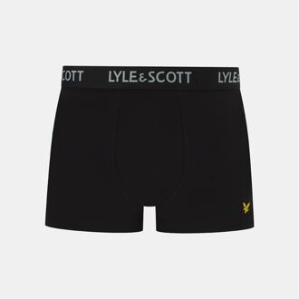 Lyle & Scott Men's Lyle And Scott Miller 5 Pack Boxer Shorts in Black - maat L Zwart