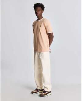 Lyle & Scott Men's Lyle And Scott Multi Tipped T-Shirt in Orange Oranje