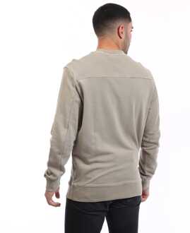 Lyle & Scott Men's Lyle And Scott Natural Dye Crewneck Sweatshirt in Beige - maat XL