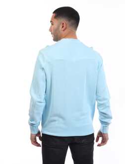 Lyle & Scott Men's Lyle And Scott Natural Dye Crewneck Sweatshirt in Blue - maat XS Lichtblauw