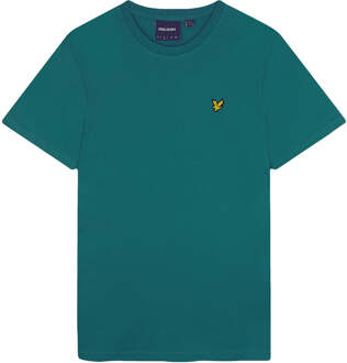 Lyle & Scott Men's Lyle And Scott Plain T-Shirt in Green Groen - XS