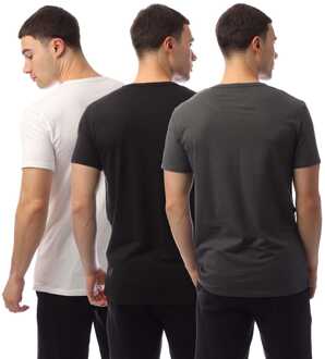 Lyle & Scott Men's Lyle And Scott Printed 3 Pack T-Shirt in Black Zwart