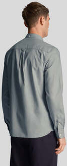 Lyle & Scott Men's Lyle And Scott Regular Fit Light Weight Oxford Shirt in Blue - maat XS Blauw