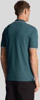 Lyle & Scott Men's Lyle And Scott Tipped Polo Shirt in Green White Blauw