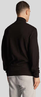 Lyle & Scott Men's Lyle And Scott Track Jacket in Black Zwart