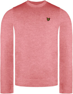 Lyle & Scott Merino Heren Roze Trui - maat XS