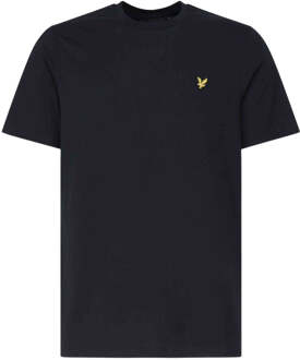 Lyle & Scott merk borstlogo donker marineblauw T-shirt - maat XL Navy