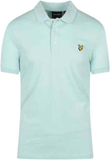 Lyle & Scott merk borstlogo helder hemel poloshirt - maat Blauw