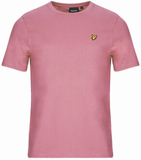 Lyle & Scott merk borstlogo palmroze T-shirt