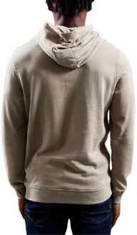 Lyle & Scott merk kaki rookbeige pull-over hoodie - maat S