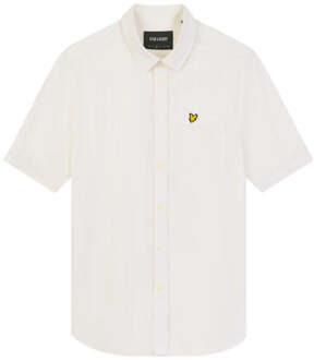 Lyle & Scott merk krijtshirt met borstlogo Gebroken wit