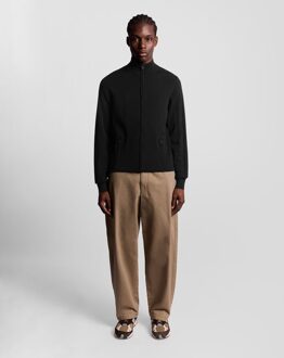 Lyle & Scott Mesh Logo gebreide trainingsjas - Wit