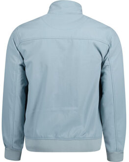 Lyle & Scott met fleece gevoerde blauwe jas met trechterhals - L