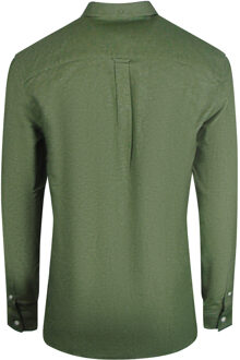 Lyle & Scott mosgroen chambray overhemd met lange mouwen