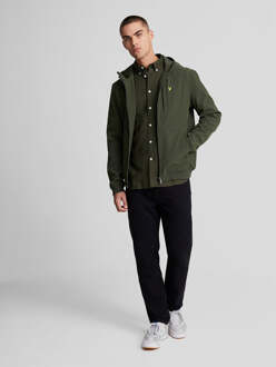 Lyle & Scott olijfgroen shirt met lange mouwen